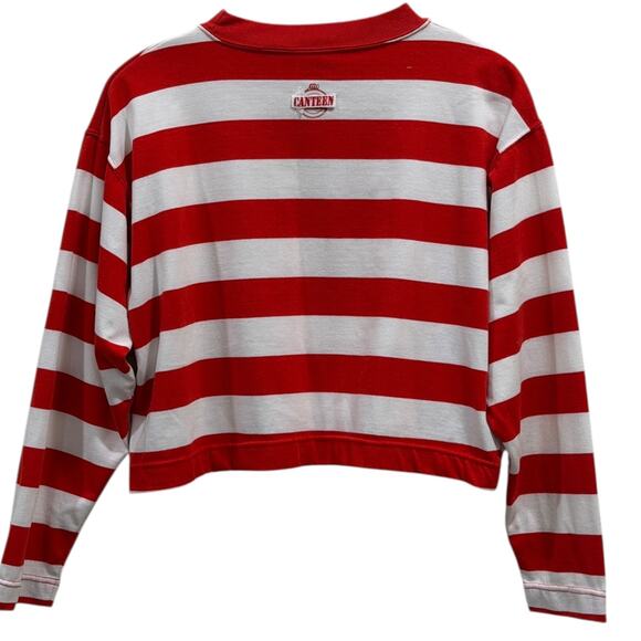 80s Canteen by Camp Beverly Hills Striped Crew Long Sleeve Top - Picture 4 of 8